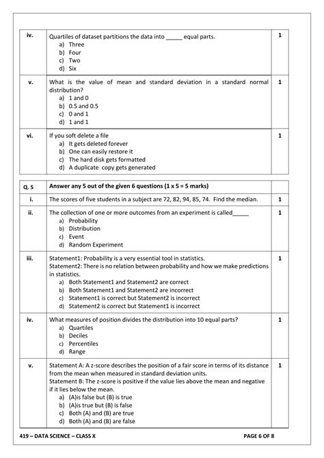 Cbse Class 10 Data Science Sample Papers 2023 2024 Indcareer Schools