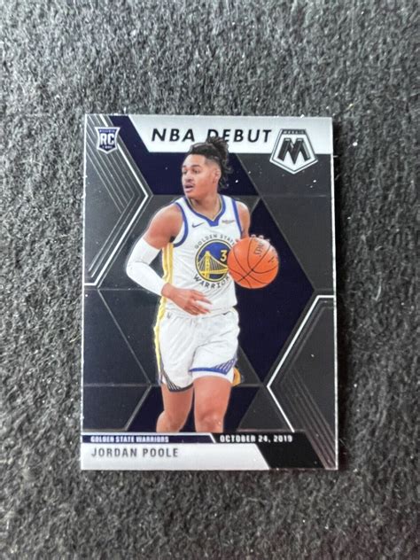 Panini Mosaic Nba Debut Jordan Poole Rc Warriors Ebay