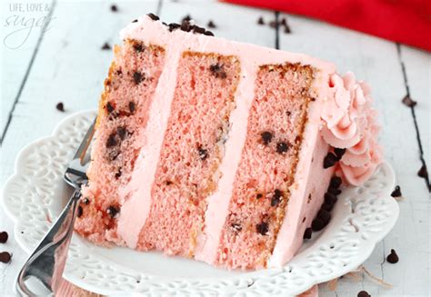 Cherry Chocolate Chip Cake Naturally Pink Birthday Cake Recipe