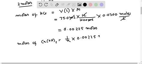 SOLVED What volume in milliliters of 0 0200 M Ca OH ₂ is required to