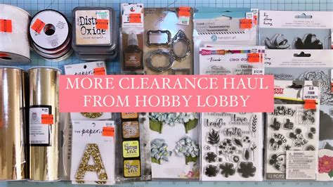 More Clearance Items From Hobby Lobby YouTube