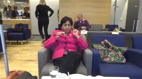 Aruna Hari Sharma In Menzies Executive Lounge Arlanda Airport T