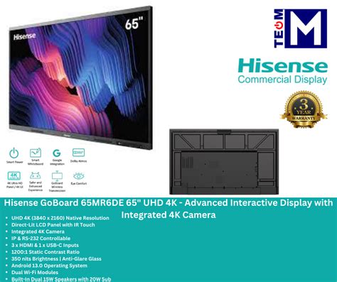 Hisense Mr De Interactive Digital Board Goboard Live Uhd K