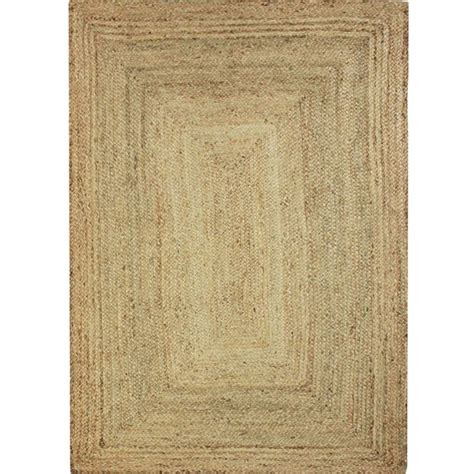 Alfombra Trenzada De Yute Natural 250x350 Vegetal Maisons Du Monde