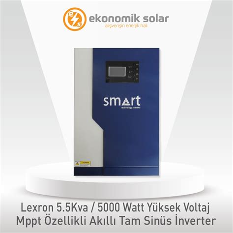 Lexron 5 5 KVA 5500 Watt MPPT Akıllı Tam Sinüs İnverter