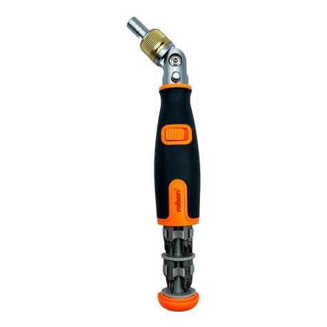 Ratchet Screwdriver 28232 With Flexi Head And Spare Bits Rolson Tools