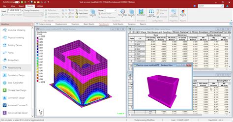 Fluid Retaining Structure Design Using Staad Pro Advanced