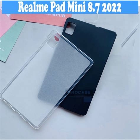 Jual Realme Pad Mini 8 7” Silicone Case Rubber Case Hitam And Bening Softcase Karet Tempered Glass