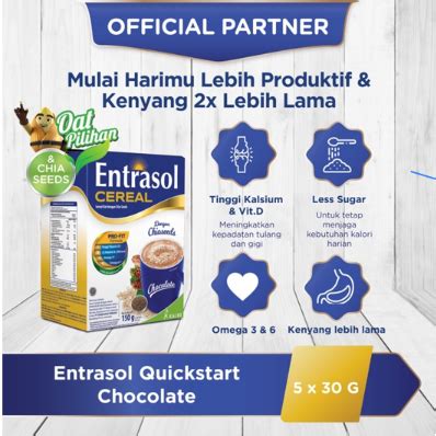 Jual Entrasol Quick Start Coklat Dan Vanila X Gr Shopee Indonesia