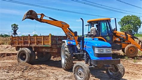 Sonalika Di Rx 50 Hp Tractor With Fully Loaded Trolley Jcd Mahindra