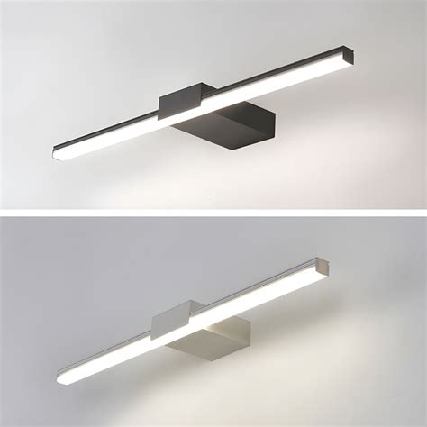 Modern Minimalist Style Linear Wall Mounted Vanity Lights Metal Vanity