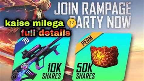 Today Redeem Code Free Fire Free Rewards In Rampage Event Youtube