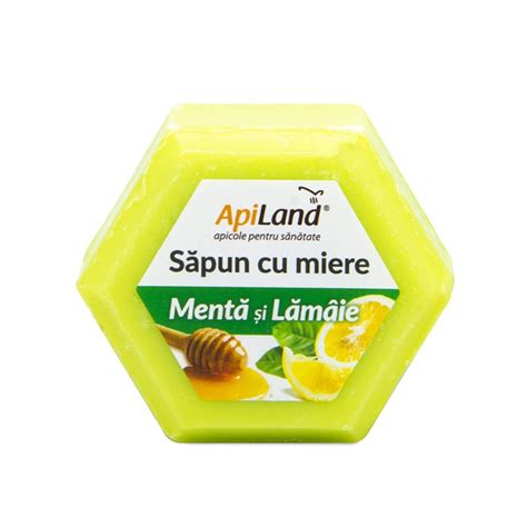 Sapun Cu Miere Menta Si Lamaie 100 G ApiLand Farmacia Tei Online