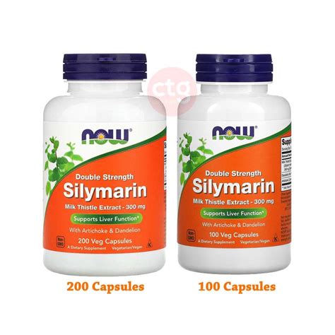 NOW Foods Double Strength Silymarin Milk Thistle Extract 300 Mg 100 Or