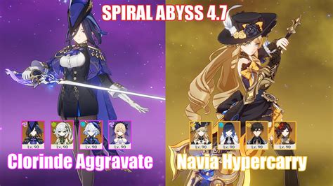 C0 Clorinde Aggravate C0 Navia Hypercarry Spiral Abyss 4 7