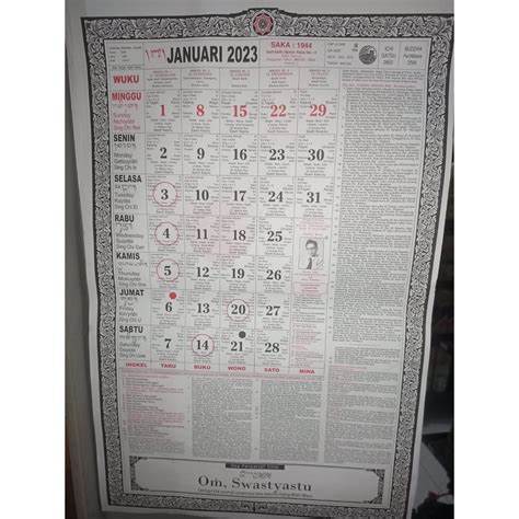 Jual Kalender Bali 2023 Bangbang Gede Rawi Shopee Indonesia