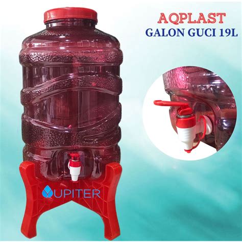 Jual Galon Kran Liter Include Dengan Dudukan Shopee Indonesia