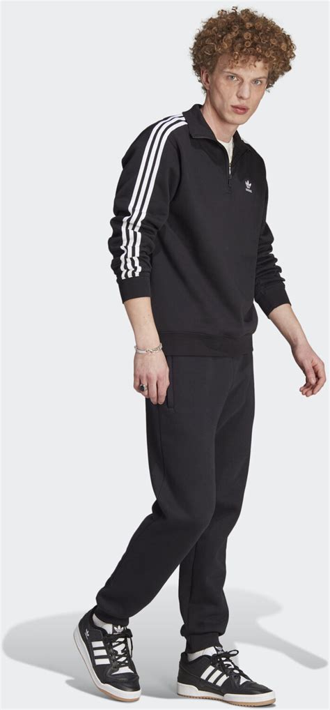 Adidas Man Adicolor Classics 3 Stripes Half Zip Sweatshirt Black White