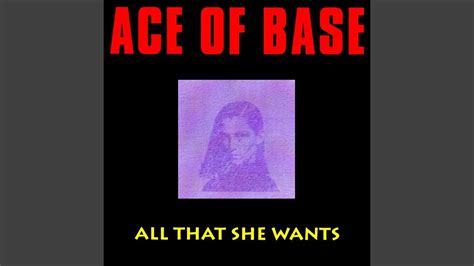 Ace Of Base All That She Wants Audio Hq Youtube Music