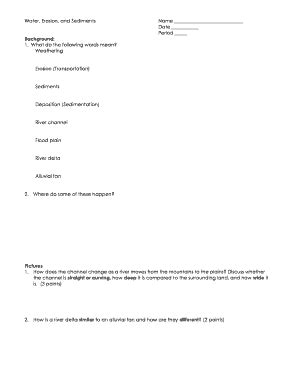 Fillable Online Water Erosion And Sediments Doc Fax Email Print