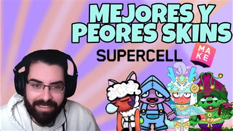 MEJORES Y PEORES SKINS DE SUPERCELL MAKE GENIO Y SANDY YouTube