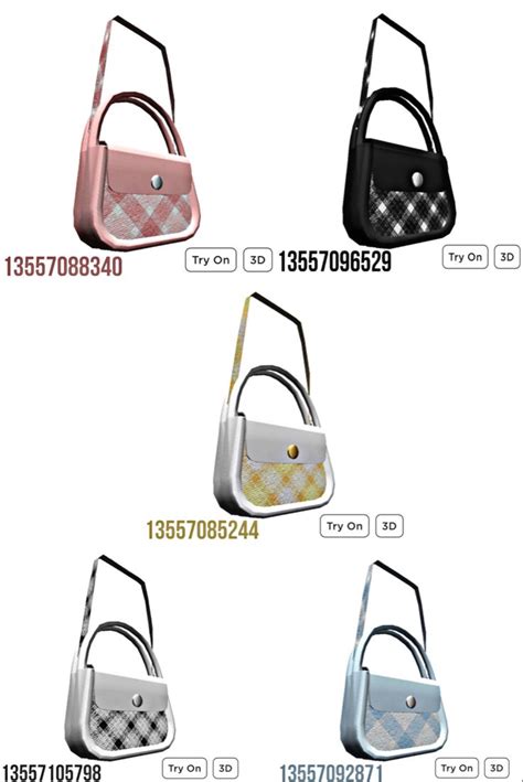 🍡🥐☁️ Purses Handbag Roblox Purse Codes