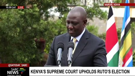 William Ruto Briefs The Media Following Supreme Court S Decision To