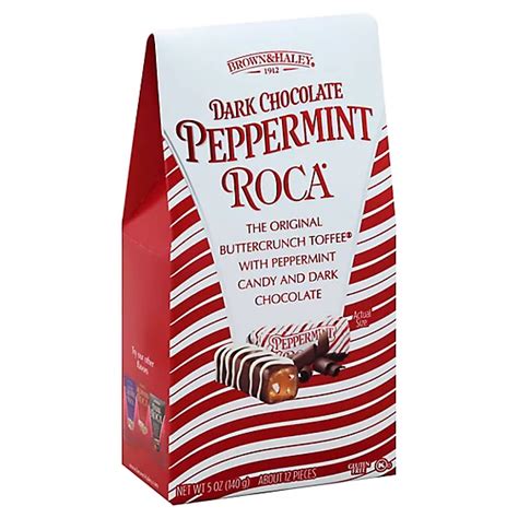 Brown And Haley Almond Roca Dark Chocolate Peppermint 5oz Safeway