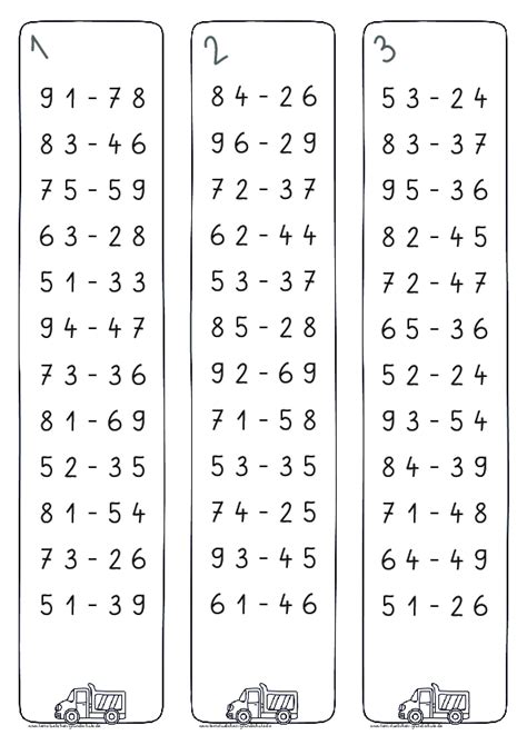 Rechenstreifen für Minusaufgaben ZR 100 8 pdf Lernstübchen