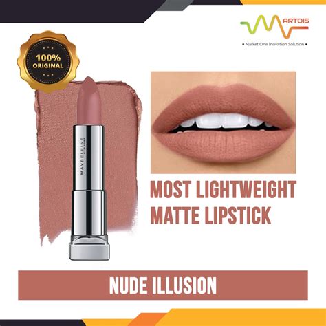 Jual Maybelline Color Sensational The Powder Mattes Lipstick Nude Illusion Shopee Indonesia