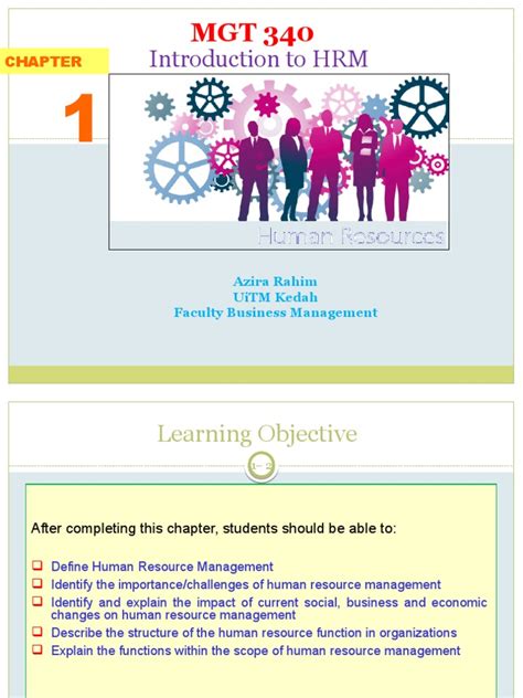 Chapter 1 Introduction To Hrm Pdf Human Resource Management Human