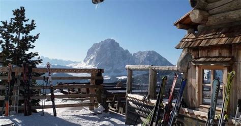 Val Gardena Dolomity Teren Narciarski Mapa Tras Gr Den Seiser Alm