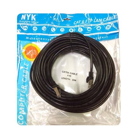 Jual Kabel Lan FTP Cat6a 25 Meter Outdoor NYK Cable Lan 25m Cat 6 FTP