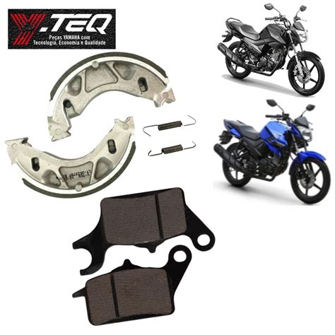 KIT PASTILHA E LONA DE FREIO FAZER 150 FACTOR 125 150 Tração Motos