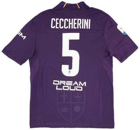 Fiorentina Match Issue Home Shirt Ceccherini As New L