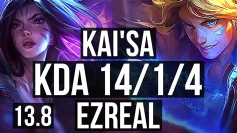 Kaisa And Yuumi Vs Ez And Milio Adc 1414 Legendary 900 Games Kr