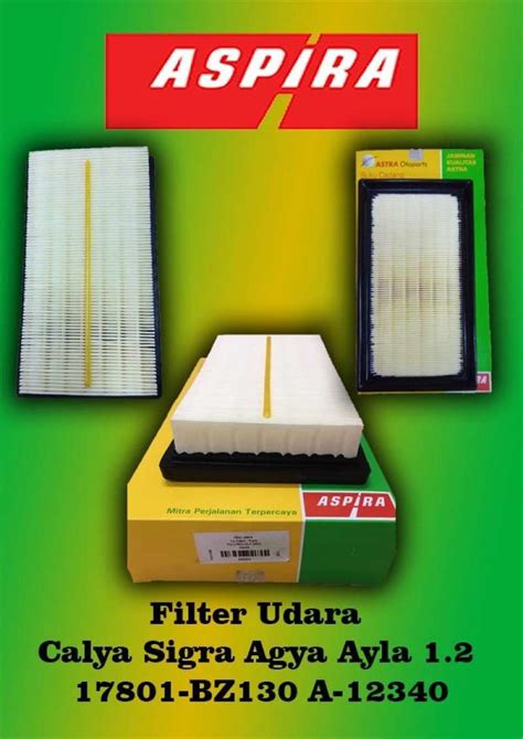 Jual Filter Udara Calya Sigra Agya Ayla Bz A