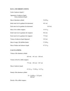 Density of Rubber Experiment 07