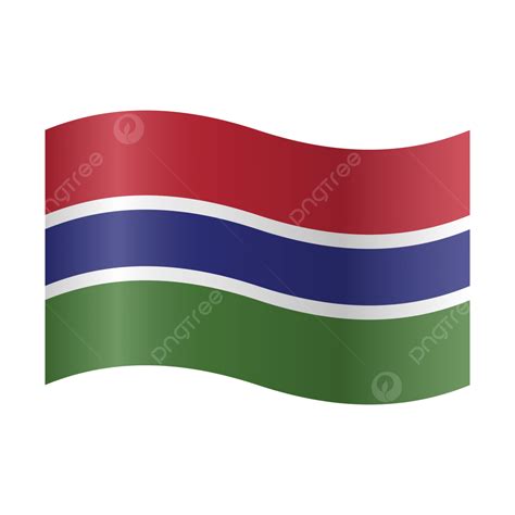 Vector Realistic Illustration Of Gambia Flags Gambia Flag Gambia Flag Png And Vector With