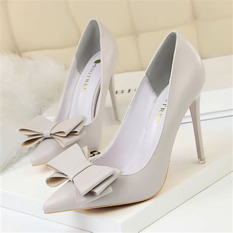 Big Tree Korean Fashion Sweet High Heels Heels Slim High Heels Shallow