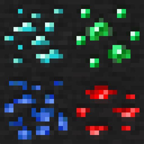 Vanilla Emissive Ores Minecraft Resource Pack