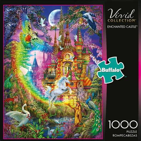 Buffalo Games - Vivid Collection - Enchanted Castle - 1000 Piece Jigsaw Puzzle - Walmart.com ...