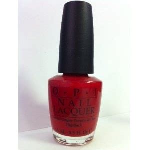 OPI Nail Lacquer Opaque Vibrant Crème Finish Red Nail Polish Up to