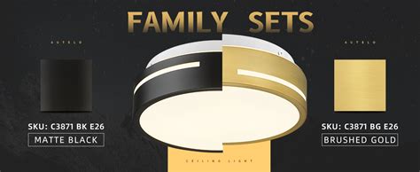 Autelo Flush Mount Ceiling Light Vintage Gold Ceiling Light