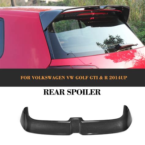 Carbon Fiber Rear Roof Spoiler Lip Wing For Volkswagen VW Golf 7 VII