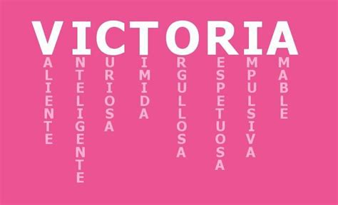 Victoria Significados De Los Nombres Nombre Victoria Frases Bonitas