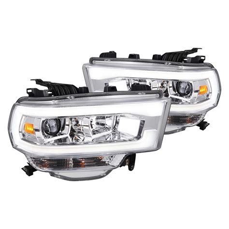 Spec D Lhp Ram Tm Chrome Led Drl Bar Projector Headlights