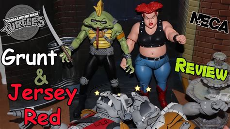 Neca Grunt Jersey Red Tmnt Cartoon Action Figure Review Haulathon