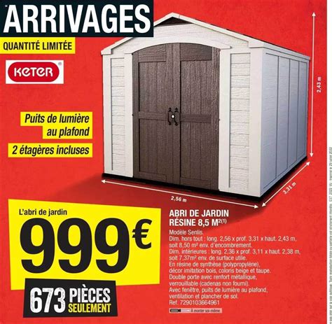 Promo Abri De Jardin R Sine M Keter Chez Brico D P T