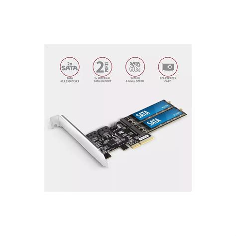 AXAGON PCES SA4M2 PCIe řadič PCES SA4M2 AiO lv